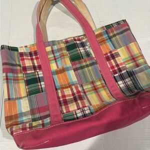 L.L. Bean Multicolor Patchwork Tote Bag